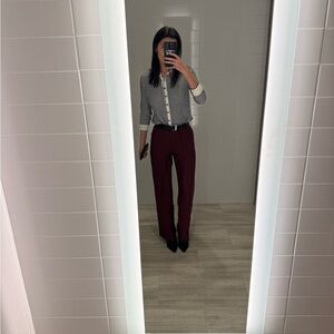 J. Crew Burgundy Trousers